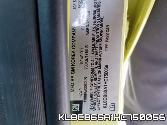 KL8CB6SA1HC750056 фото 2