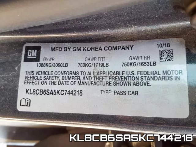KL8CB6SA5KC744218 фото 2