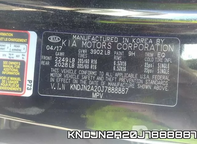 KNDJN2A20J7888887 фото 10