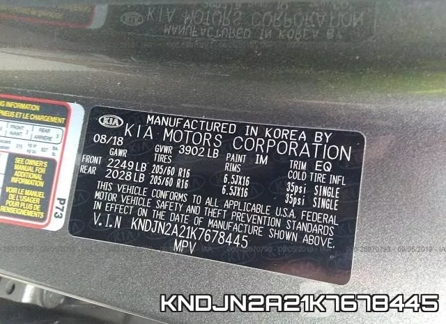 KNDJN2A21K7678445 фото 10
