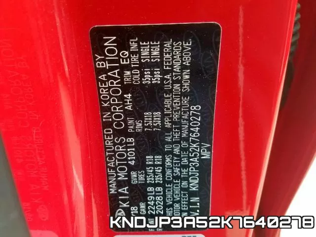 KNDJP3A52K7640278 фото 2