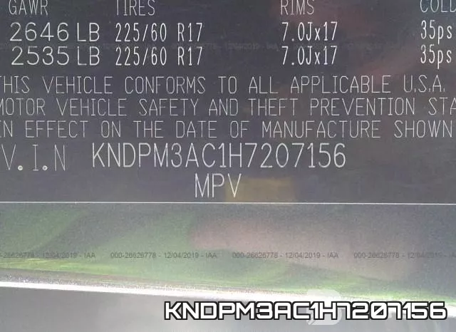 KNDPM3AC1H7207156 фото 10