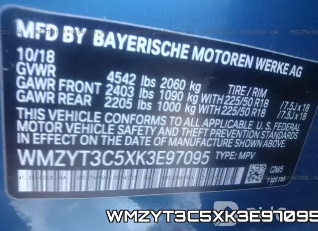 WMZYT3C5XK3E97095 фото 10