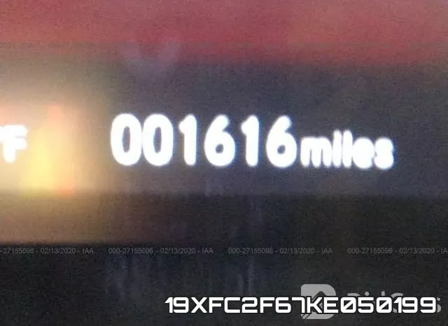 19XFC2F67KE050199 фото 8