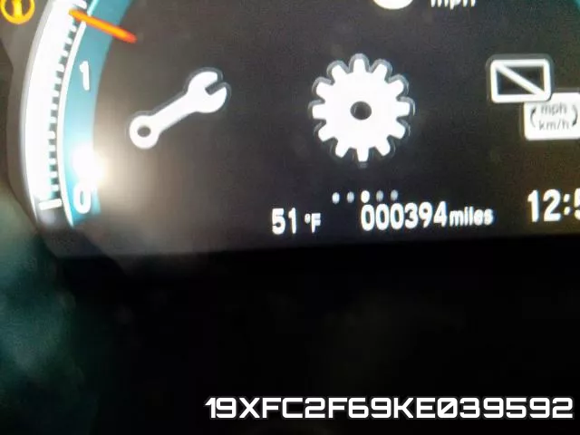 19XFC2F69KE039592 фото 9
