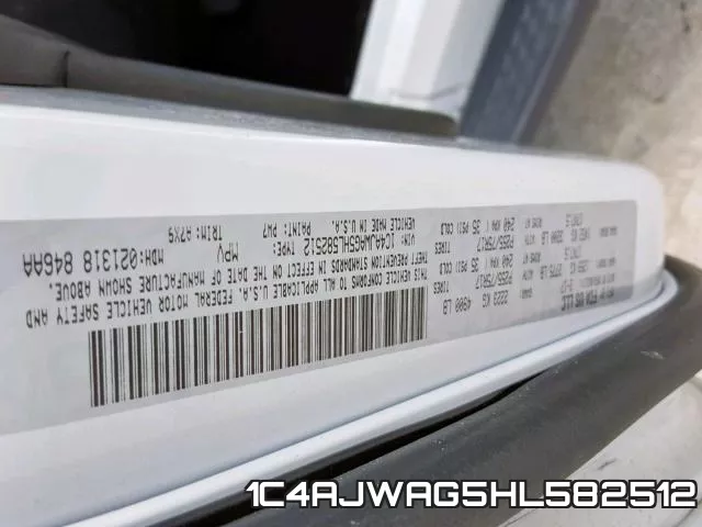 1C4AJWAG5HL582512 фото 2