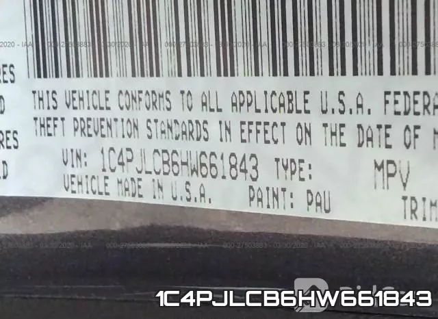 1C4PJLCB6HW661843 фото 10