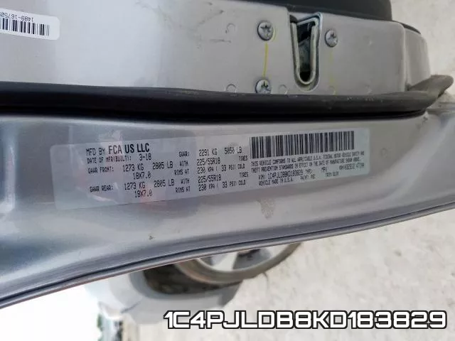 1C4PJLDB8KD183829 фото 2