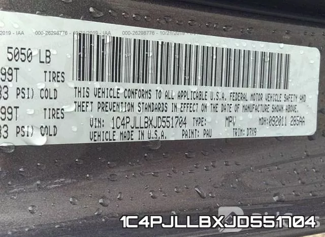 1C4PJLLBXJD551704 фото 10