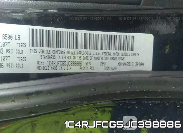 1C4RJFCG5JC398886 фото 10