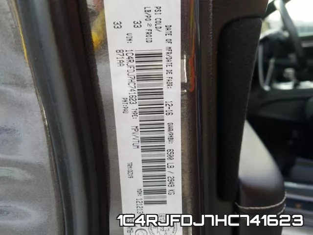 1C4RJFDJ7HC741623 фото 2