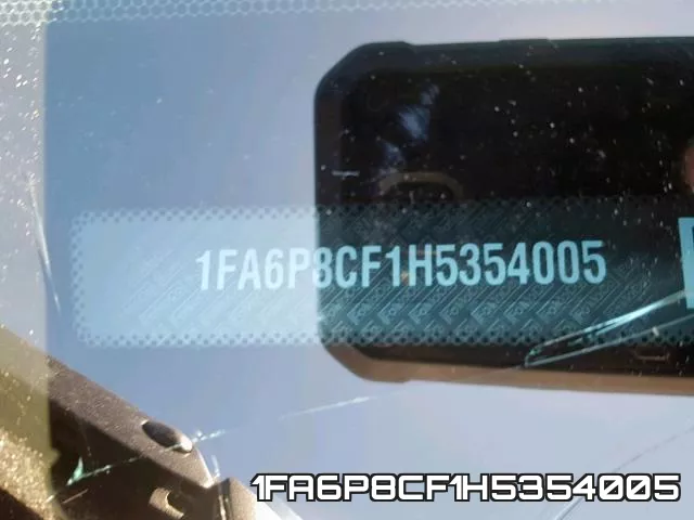 1FA6P8CF1H5354005 фото 2