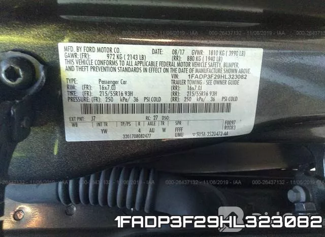 1FADP3F29HL323082 фото 10