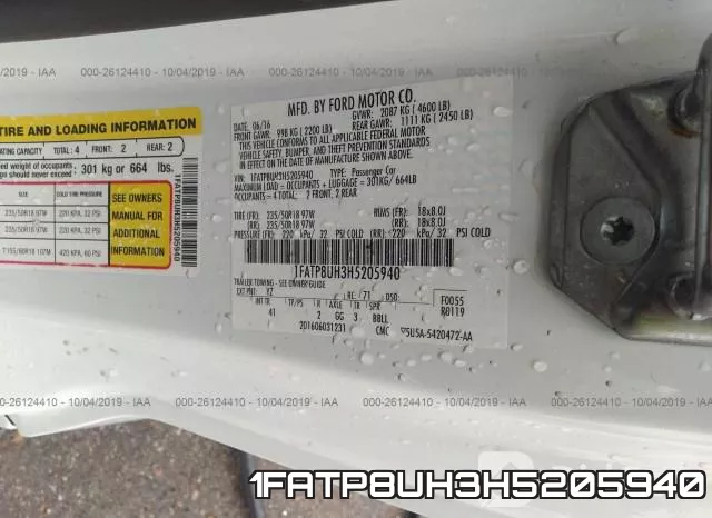 1FATP8UH3H5205940 фото 10