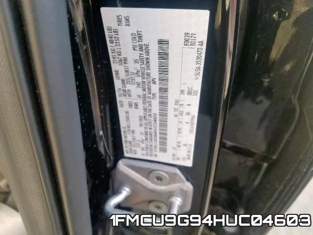 1FMCU9G94HUC04603 фото 2