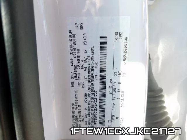 1FTEW1CGXJKC21727 фото 2