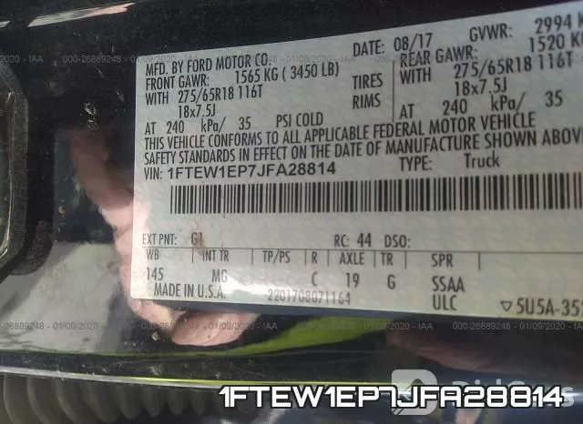 1FTEW1EP7JFA28814 фото 10