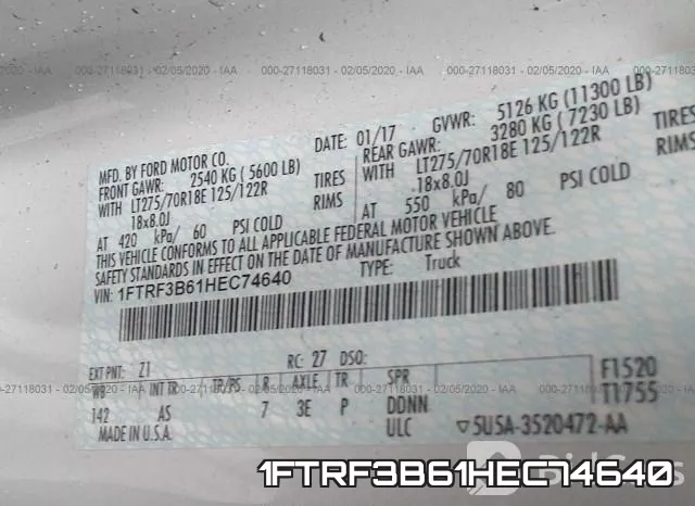 1FTRF3B61HEC74640 фото 10