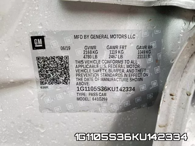 1G1105S36KU142334 фото 2