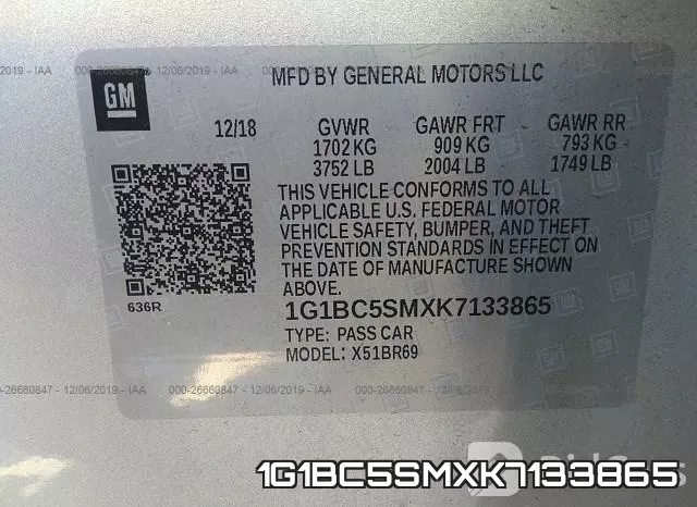 1G1BC5SMXK7133865 фото 10