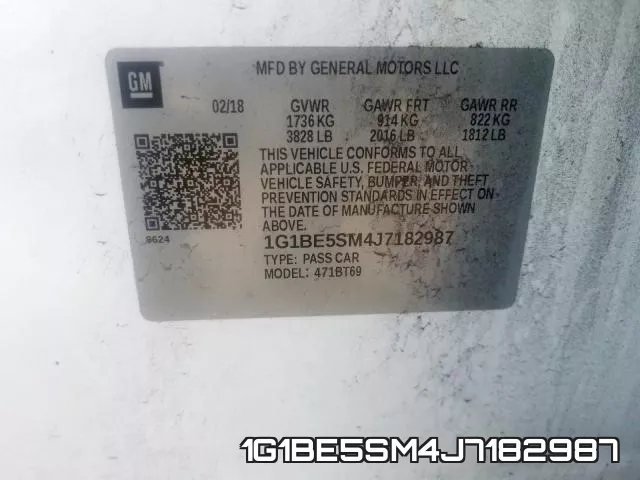 1G1BE5SM4J7182987 фото 2