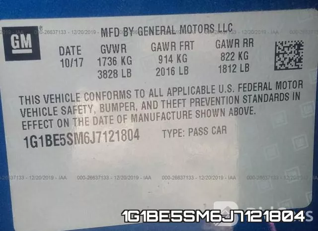 1G1BE5SM6J7121804 фото 10
