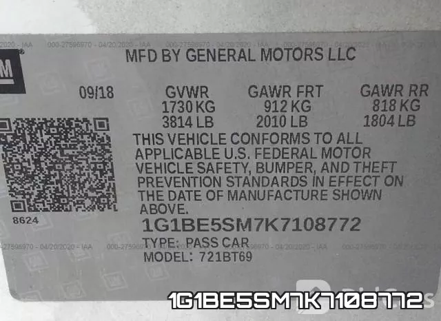1G1BE5SM7K7108772 фото 10