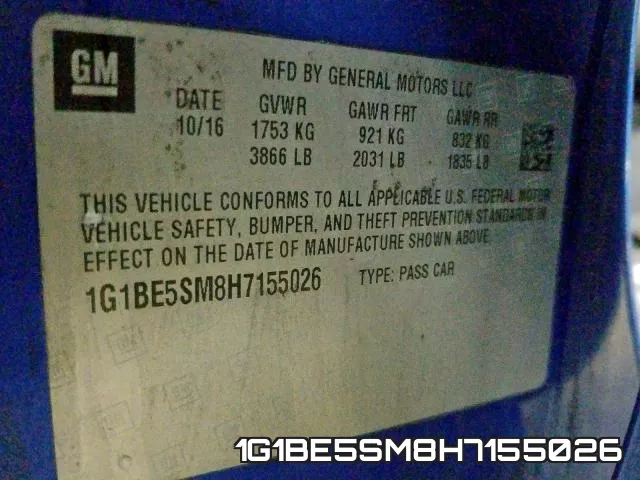 1G1BE5SM8H7155026 фото 2