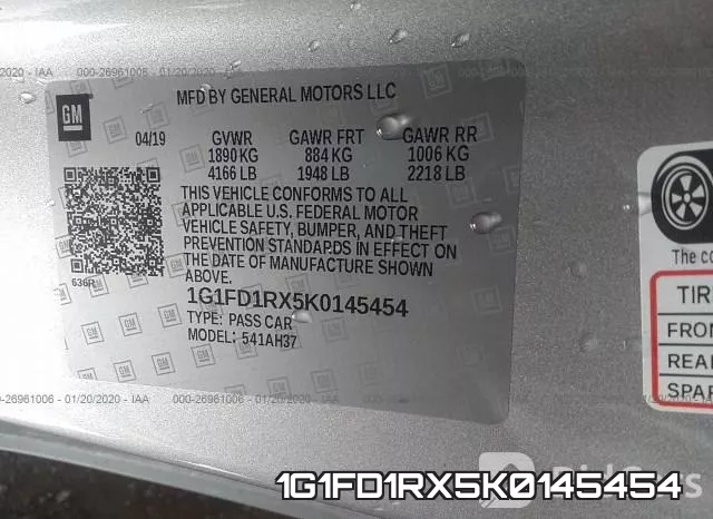 1G1FD1RX5K0145454 фото 10