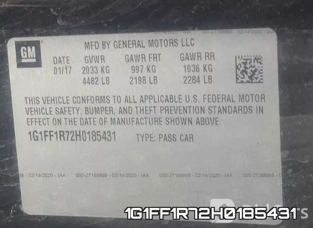 1G1FF1R72H0185431 фото 10