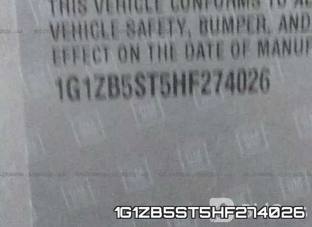 1G1ZB5ST5HF274026 фото 10