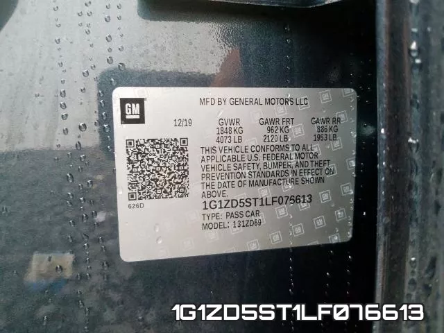 1G1ZD5ST1LF076613 фото 2