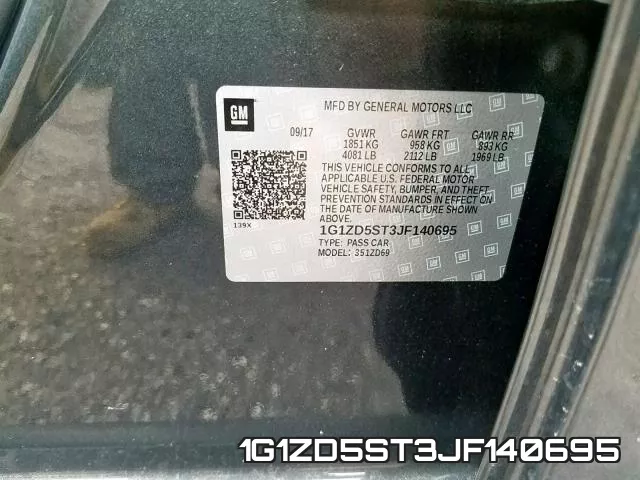 1G1ZD5ST3JF140695 фото 2