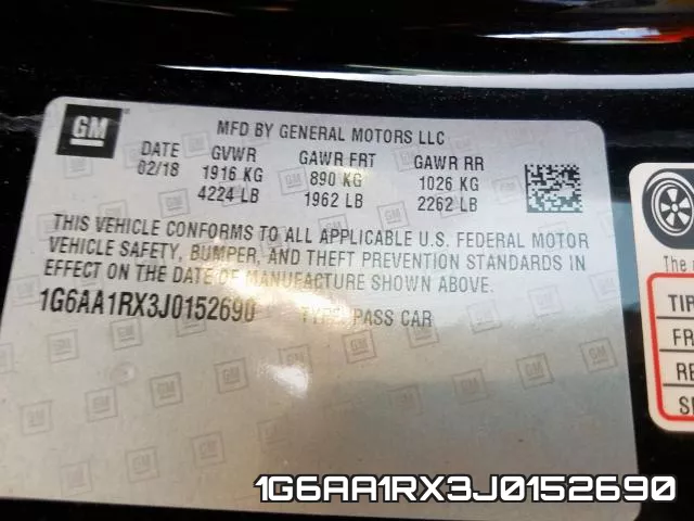 1G6AA1RX3J0152690 фото 2