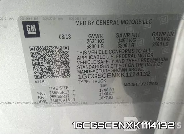 1GCGSCENXK1114132 фото 10