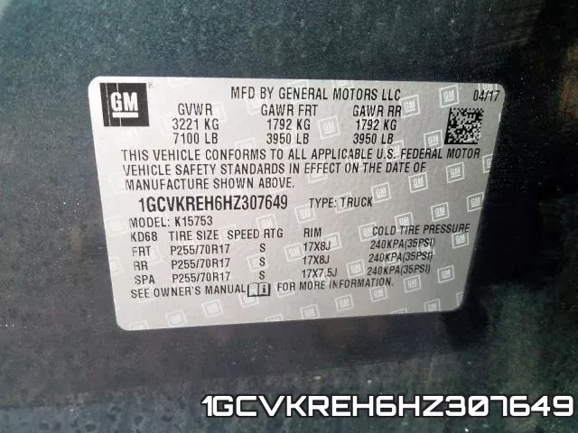 1GCVKREH6HZ307649 фото 2