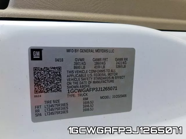 1GCWGAFP3J1265071 фото 2