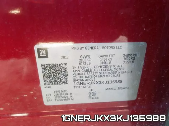 1GNERJKX3KJ135988 фото 2