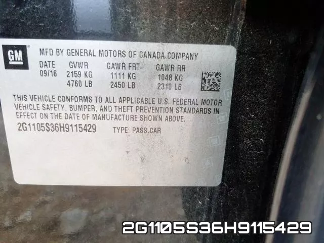 2G1105S36H9115429 фото 2