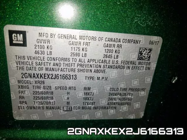 2GNAXKEX2J6166313 фото 2
