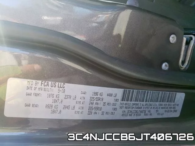 3C4NJCCB6JT406726 фото 2