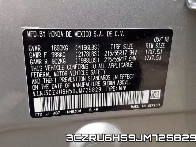 3CZRU6H59JM725829 фото 2