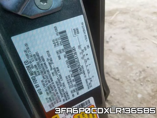 3FA6P0CDXLR136585 фото 2
