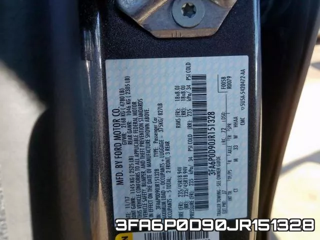 3FA6P0D90JR151328 фото 2