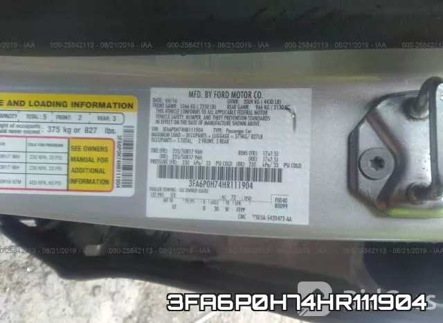 3FA6P0H74HR111904 фото 10