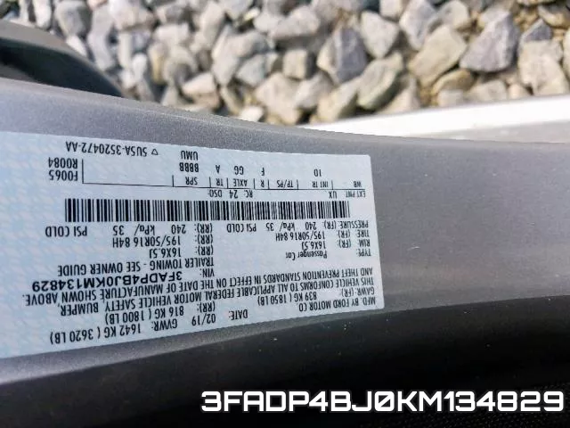 3FADP4BJ0KM134829 фото 2