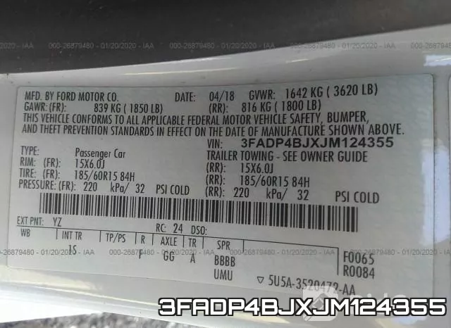 3FADP4BJXJM124355 фото 10