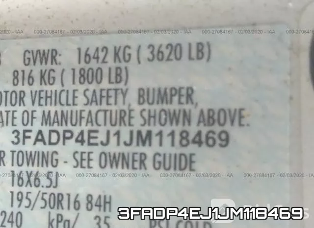 3FADP4EJ1JM118469 фото 10