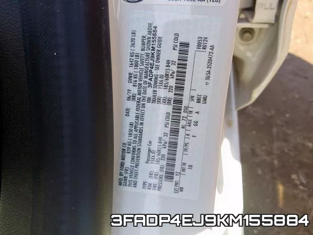 3FADP4EJ9KM155884 фото 2