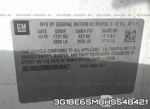 3G1BE6SM8HS548421 фото 10